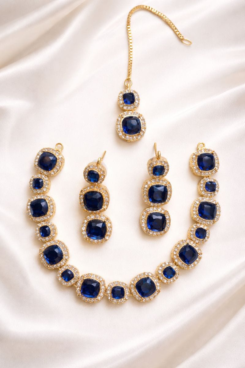 Royal Blue Sapphire Necklace