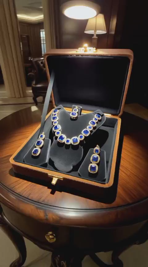 Royal Blue Sapphire Necklace