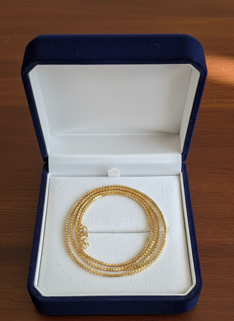 Sleek Golden Venetian Chain