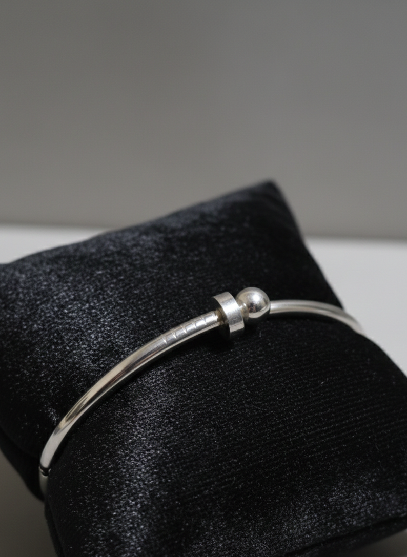 Modern Sphere Open Bangle